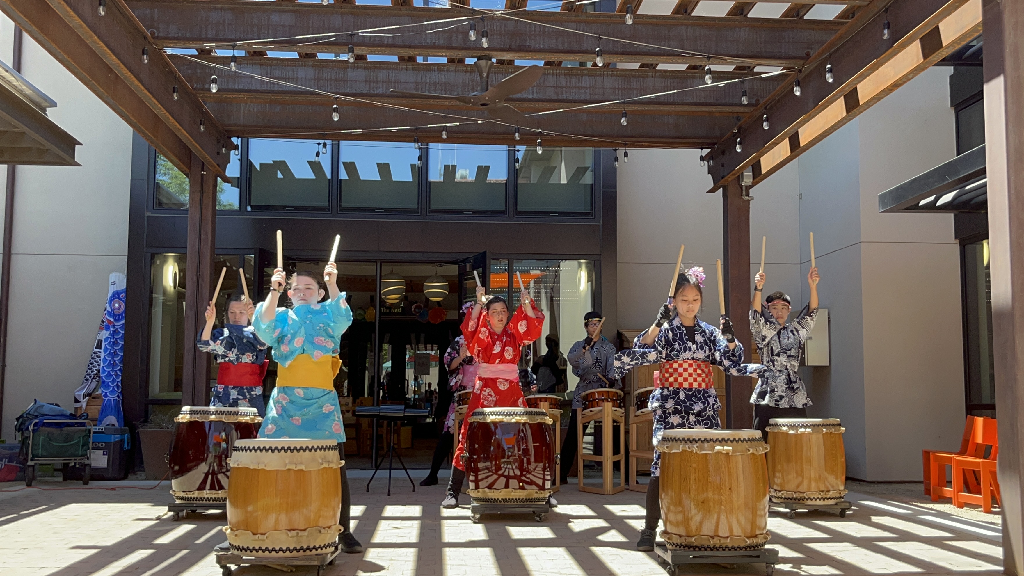 Taiko performance photo.