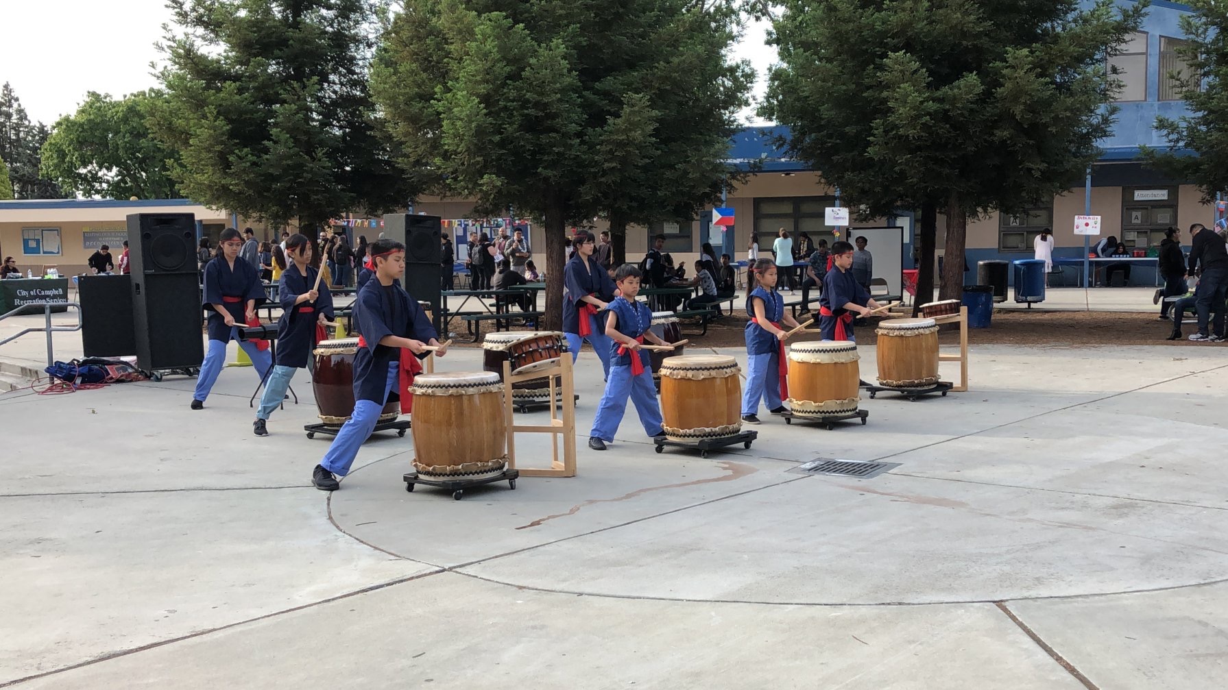 Taiko performance photo.